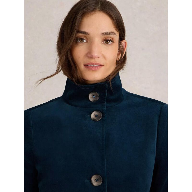 White Stuff Karla Velvet Coat image number 3